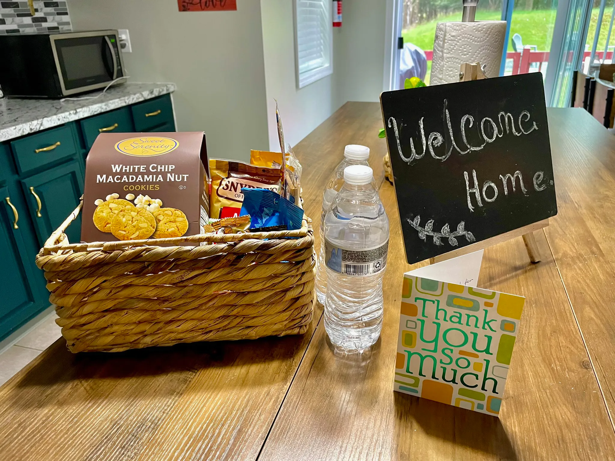 Picture of welcome basket for guests